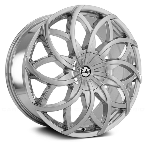 [AZA-504208551121143+35C] AZARA AZA-504 20X8.5 5X112/5X114.3 +35 C.B 74.1 CHROME