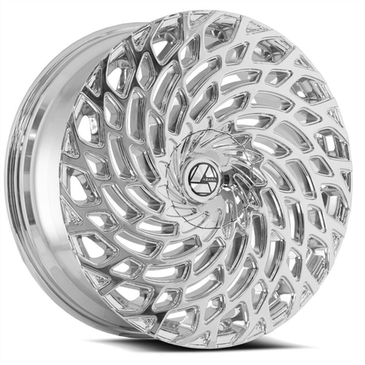 [AZA-523208551121143+35C] AZARA AZA-523 20X8.5 5X112/5X114.3 +35 C.B 74.1 NANO CHROME