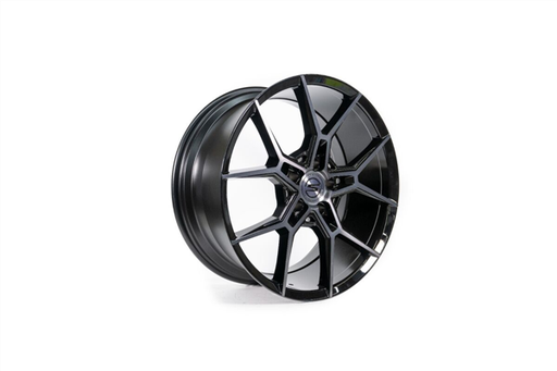 [S102209044P3810] 20X9+38 SELECT PRECISION ALLOYS ALPINE 5X112 5.74 66.53 GLOSSY BLACK BRUSHED DDT FACE CLEAR