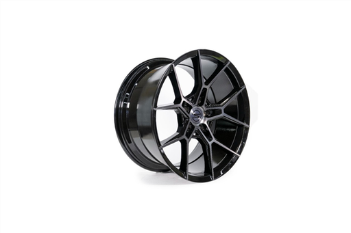 [S102200544P3810] 20X10.5+38 SELECT PRECISION ALLOYS ALPINE 5X112 7.27 66.53 GLOSSY BLACK BRUSHED DDT FACE CLEAR
