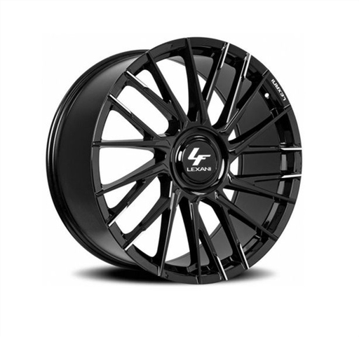 [707-2490-33-25MBT-C] LEXANI VELAR 24X9.0 5X120/5X130 ET25 FULL GLOSS BLACK 74.1MM CB