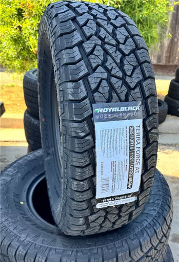 [20000385] 265/70R16 ROYALBLACK TERRA FORCE A/T 112T 660A-A 50K + ROAD HAZARD