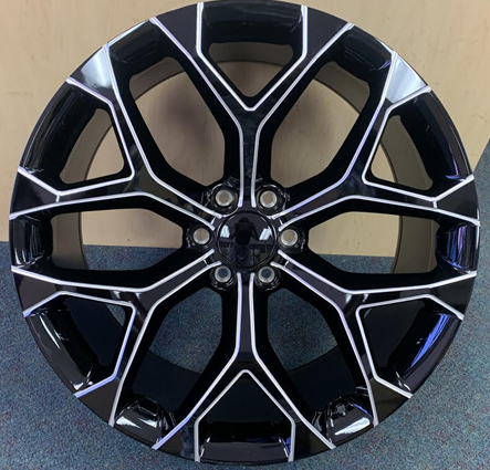 [STW3482415B+MW] STW348-M 24X10+30 6X139.7 C.B-78.1 B+MW**SNOWFLAKE REPLICA**