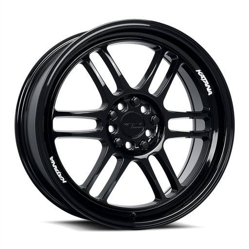 [KR02-177501GB] KATANA RACING 17X7.5 4X114.3 +40 C.B 73.1 GLOSSY BLACK