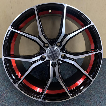 [VE5311806B+M+MU-TR3] VELSEN WHEEL 531-M 18X8+38 5X114.3 C.B-73.1 B+M+MU-TR3(U)**RED LINE