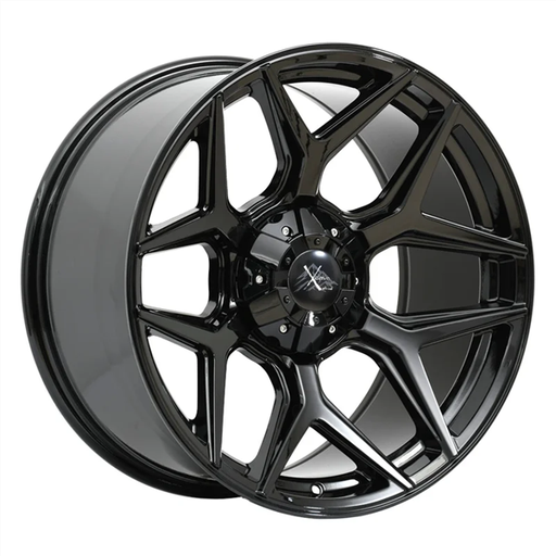 [X001GBBT-21066-19] X DRIVE BEAST 20X10 6X135/139.7 -19 C.B 106.1 GLOSS BLACK MACHINED BRUSH TINT