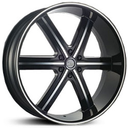 [U255BL2452] U2-55S 24X10 6X139.7 +30 C.B 78.1 BLACK MACHINED
