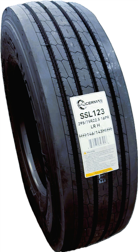 [CP1V36NJ1] 295/75R22.5 SAUCERMAN SSL123 146/143M STEER / ALL POSITION ( 16 PLY )