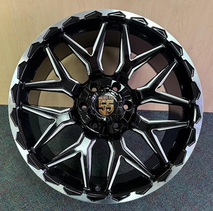 [DB52034B+MW+ME] DOUBLE FIVE WHEEL DB5-M 20X9+0 6X139.7+6X135 C.B-108 B+MW+ME