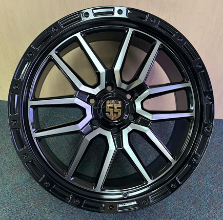 [DB22014B+MO] DOUBLE FIVE WHEEL DB2-M 20X9+0 6X135 C.B-87.1 B+MO