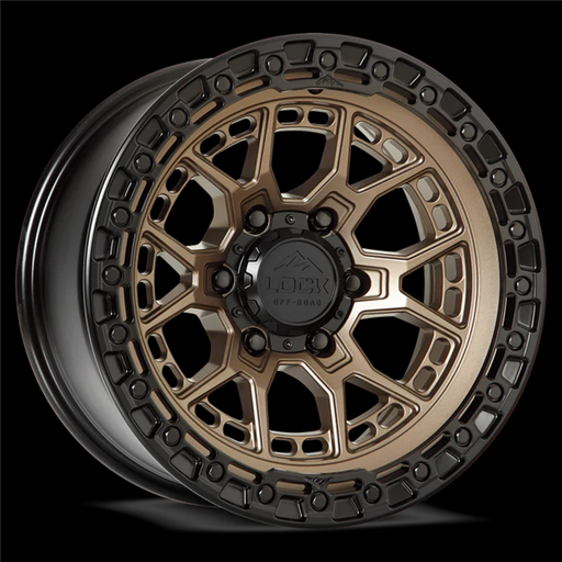 [COMMANDO-7969MRMBR12N] LOCK OFFROAD COMMANDO 17X9-12 6X139.7 CB-106.2 MATTE BRONZE W/MATTE BLACK RING