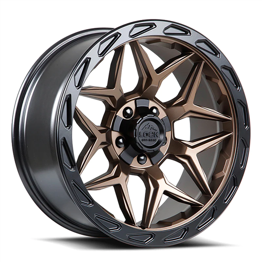 [MATRIX-7936MRMBR] LOCK OFFROAD MATRIX 17X9 6X135/139.7+0 C.B 106.2 MATTE BRONZE WITH MATTE BLACK RING