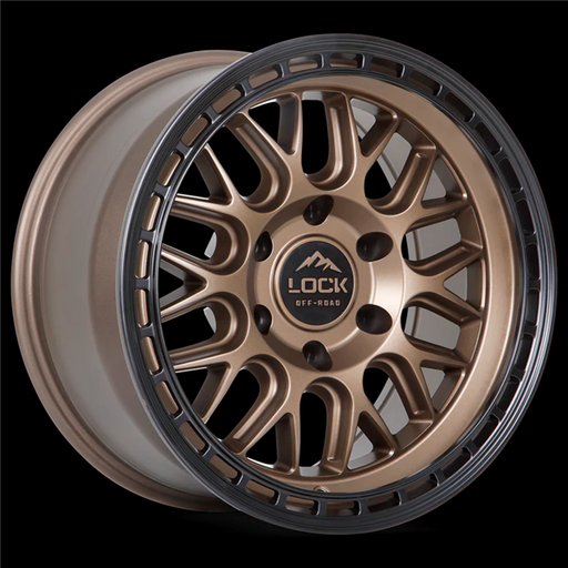 [ONYX-7969MRMBR] LOCK OFFROAD ONYX 17X9 6X139.7 +1 C.B 106.2 MATTE BRONZE WITH MATTE BLACK RING