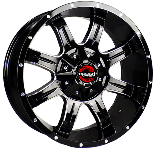 [901200974+0GBM] ROUGH TRACK RT01 L901 20X9+0 5X139.7+5X150 C.B 110 GLOSS BLACK MILLING WINDOWS