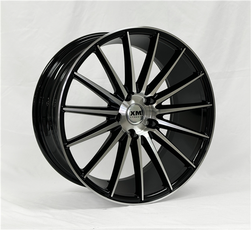 [XM810188006+35BMF] XM STREET XM-810 18X8+35 5X114.3 C.B 73.10 BLACK MACHINE FACE