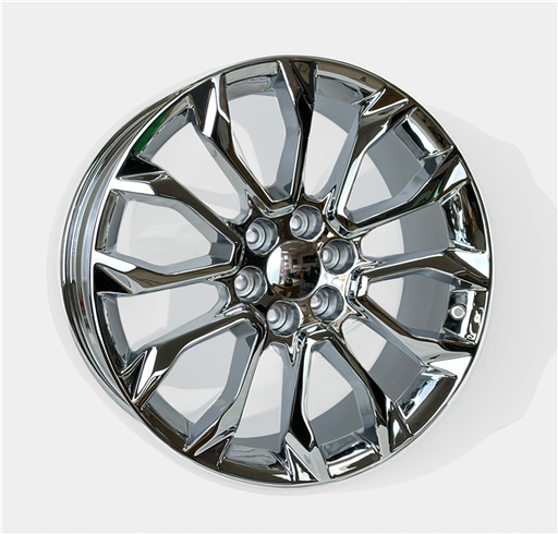 [2141229047+28C] 2141 CHEVY, GMC REPLICA 22X9+28 6X139.7 C.B 78.10 CHROME
