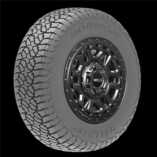 [6111273929357] LT285/55R22 DELINTE CENTURION X/T 10PLY 124/121Q 80psi M+S 3PMSF**60K**+ROAD HAZARD