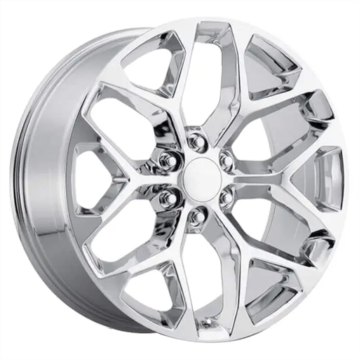 [101CH-229060+24] IMPACT REPLICA SNOWFLAKE 22X9 6X139.7 +24 C.B 78.1 CHROME