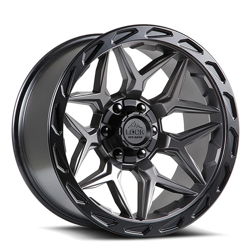 [MATRIX-2136MGMBR] LOCK OFFROAD MATRIX 20X10 6X135/139.7 -18 C.B 106.2 MATTE BLACK WITH MATTE BLACK RING