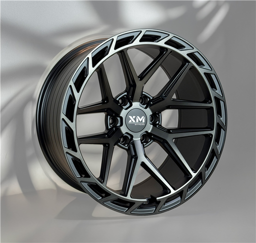 [XM358201014-12SBCT] XTREME MUDDER XM-358 20X10-12 6X135 C.B 87.10 SATIN BLACK CLEAR TINT **FOLOW FORM**